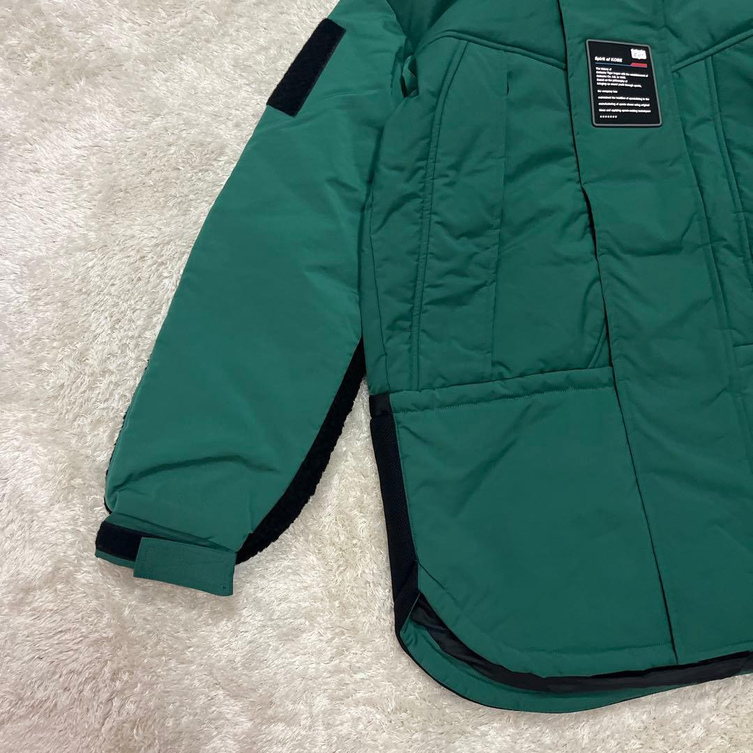 新品　Onitsuka Tiger ダウンジャケット　グリーン　Lサイズ