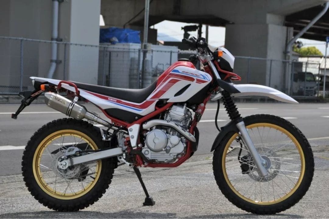 専用セロー250 トリッカー XT250X ソリッド モタード スリップオン