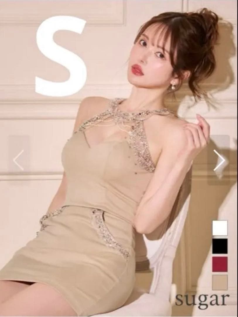 sugar ベージュ ナイトドレス Sサイズ