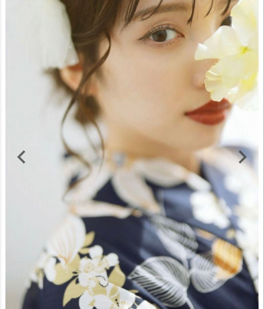 DITA 2025 浴衣 着物 帯 下駄3点セット F 幻想鏡花水月(柑橘)