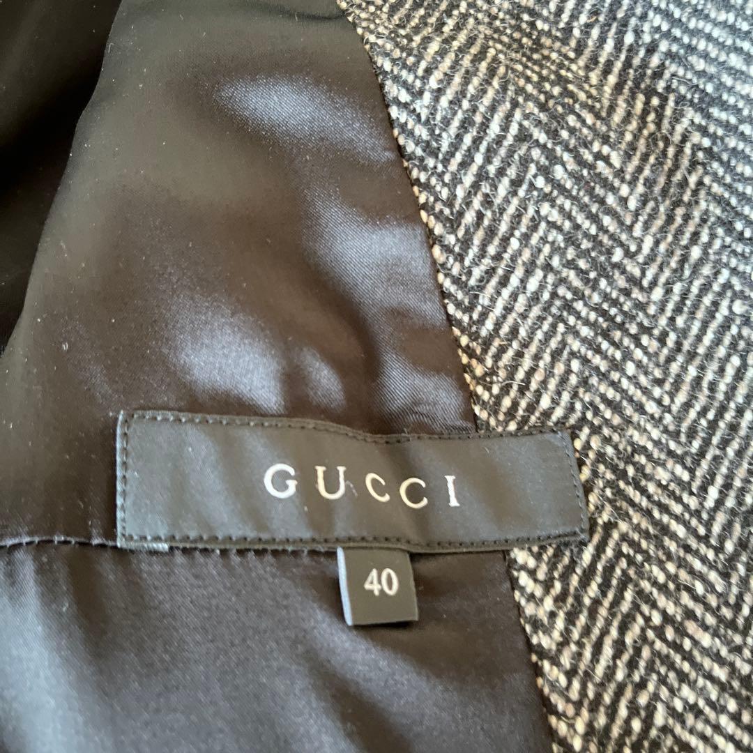 GUCCI グッチ ツイード テーラードジャケット 40