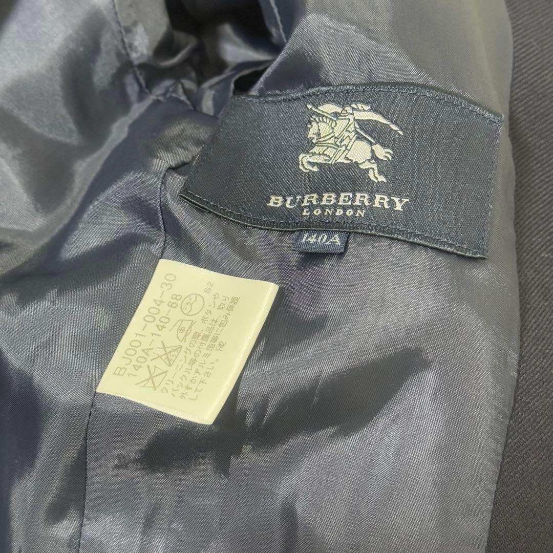 【美品】 バーバリーロンドン 紺ブレ サイズ140 高級感 お洒落 ジャケット