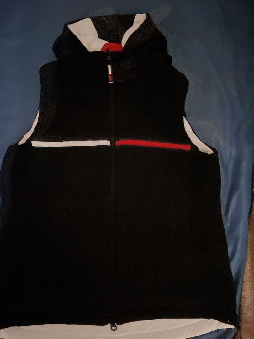 golf リバーシブル レディース フード付ダウンベスト 黒白