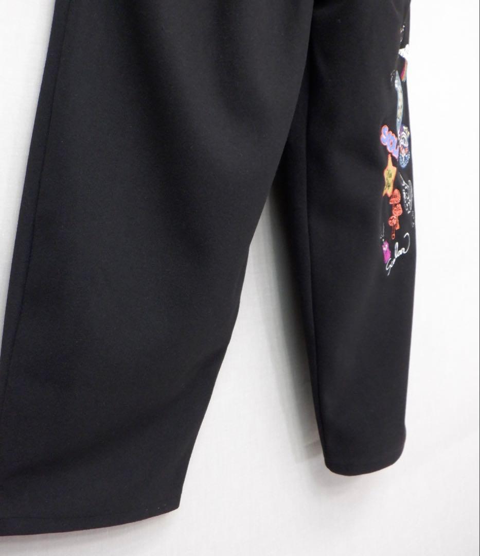 新品タグ付 スカラー　153765：POP刺繍起毛あったかパンツ