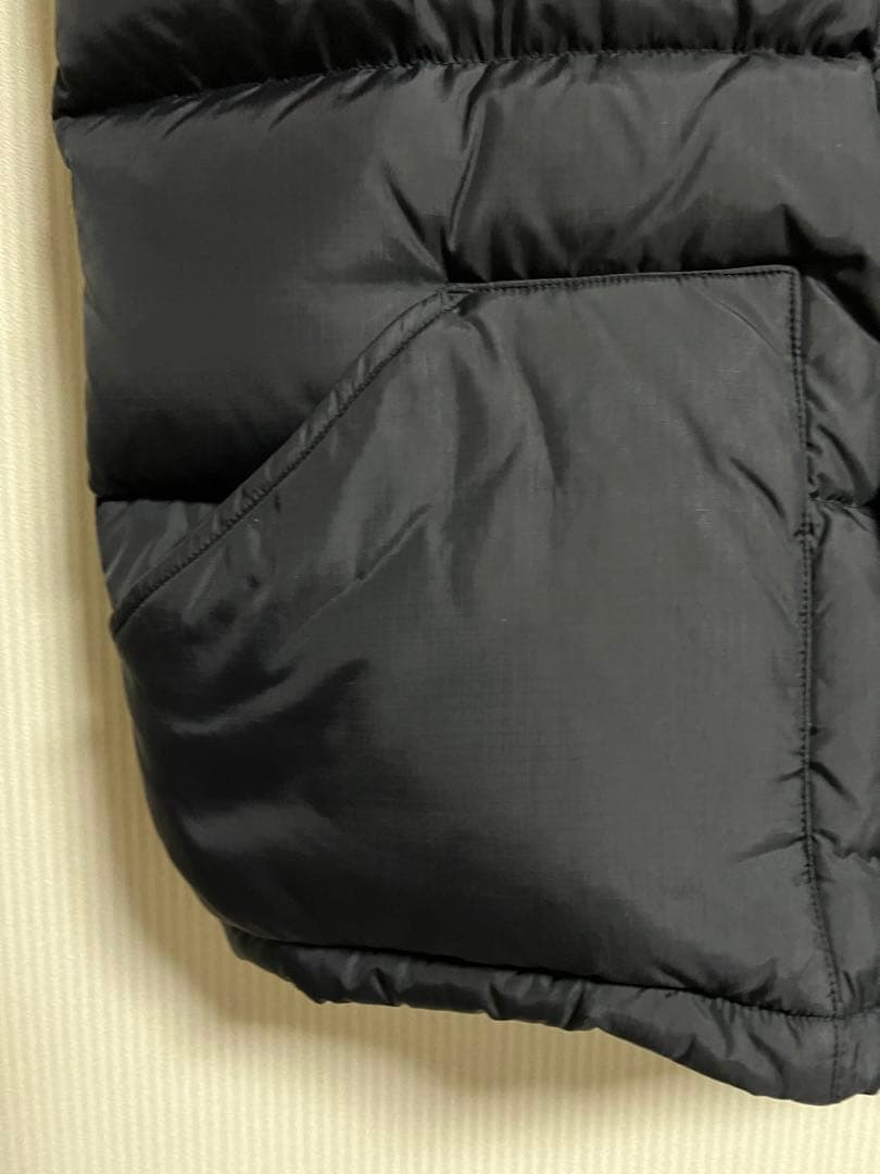 【希少】THE NORTH FACE ダウンベスト L 黒　裏地ペイズリー