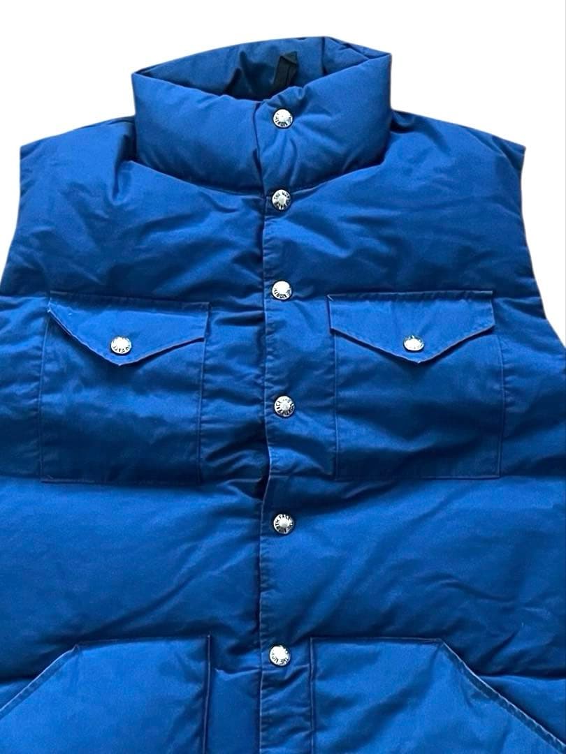 THE NORTH FACEノースフェイス茶タグ ダウンベストS紺ネイビー