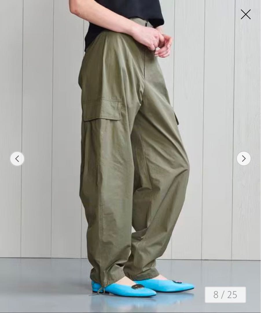 ＜H エイチ＞カーゴパンツ　オリーブグリーン