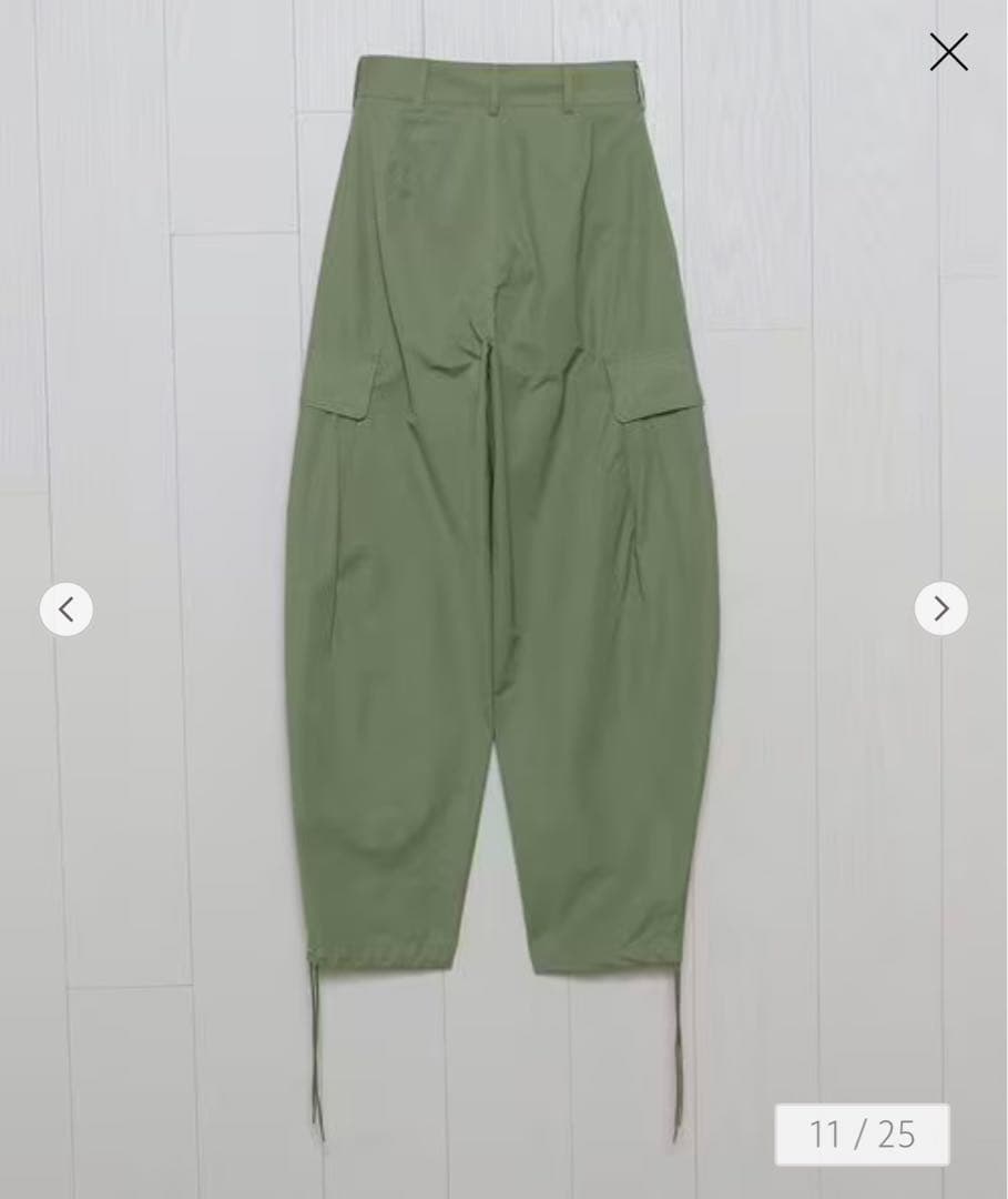 ＜H エイチ＞カーゴパンツ　オリーブグリーン