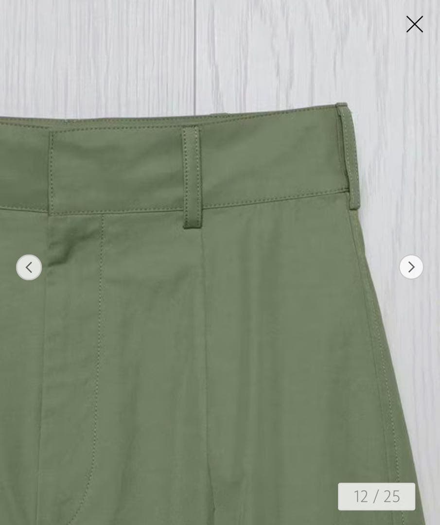 ＜H エイチ＞カーゴパンツ　オリーブグリーン