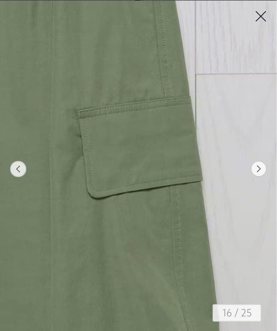 ＜H エイチ＞カーゴパンツ　オリーブグリーン