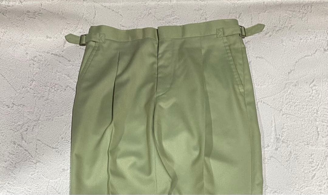 【世界一点・新品未使用】fendart one-tuck wool slacks