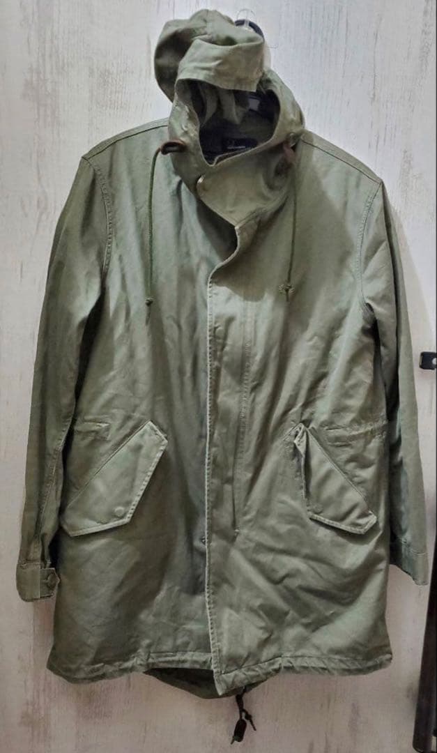 FRED PERRY モッズコート メンズ　M　ユニオンジャック　カーキ　緑