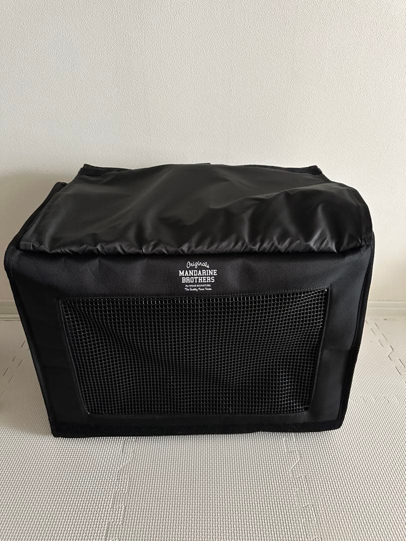 マンダリンブラザーズ　ブラックナイロンリュック　L 中型犬用