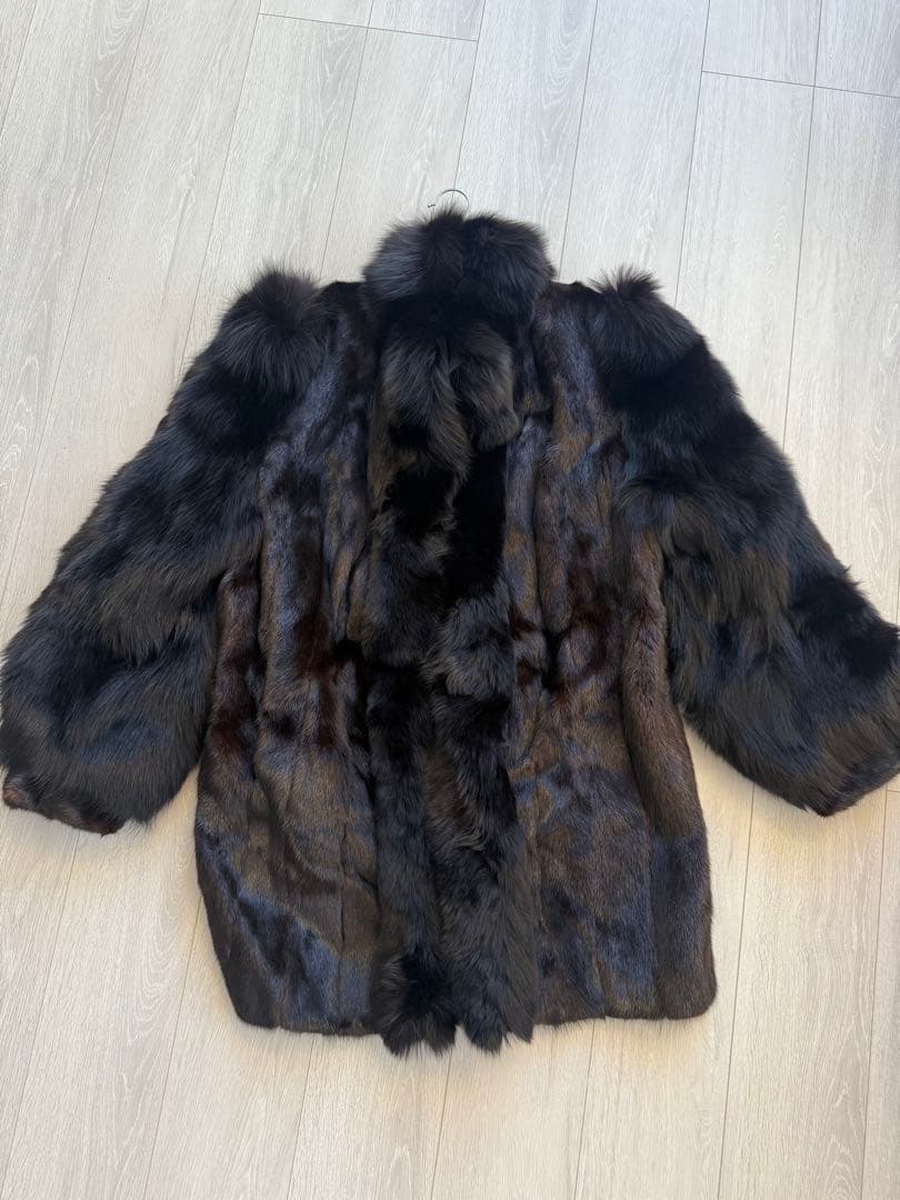 【定価58万円】新品未使用 ミンクコート FOXトリム ブラック