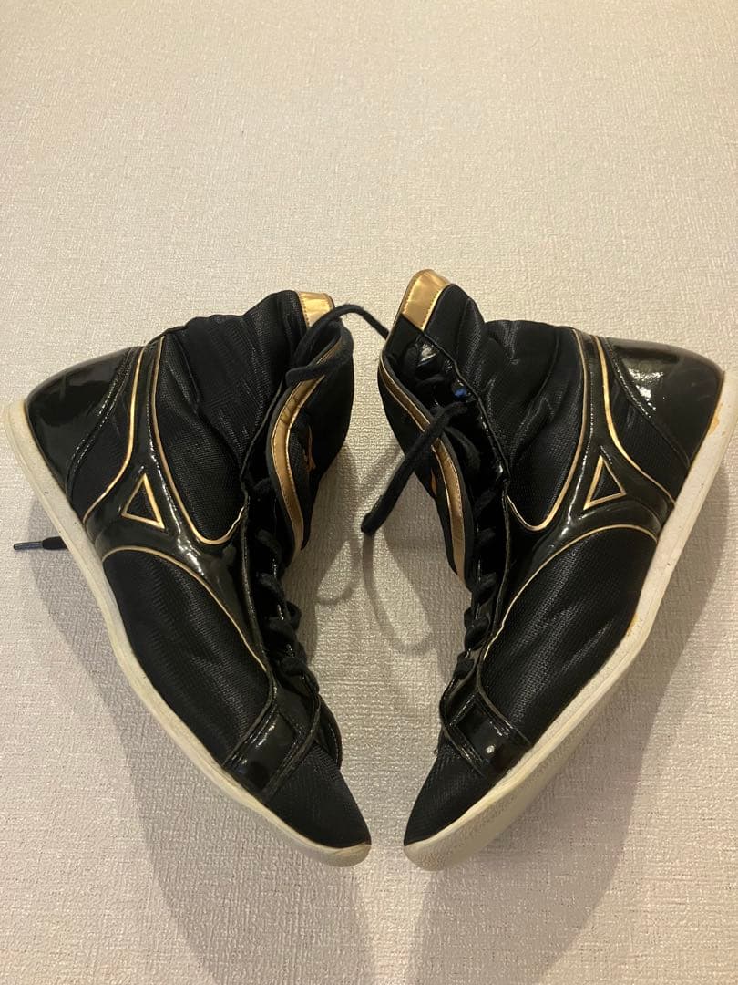 Mizuno ボクシングシューズ ブラック/ゴールド
