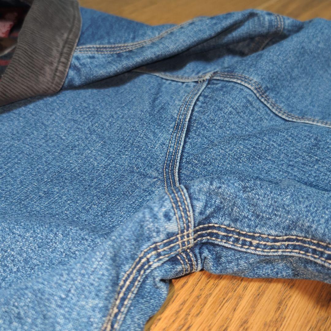 90s old GAP カバーオール 裏地付き 襟コーデュロイ 3本ステッチ