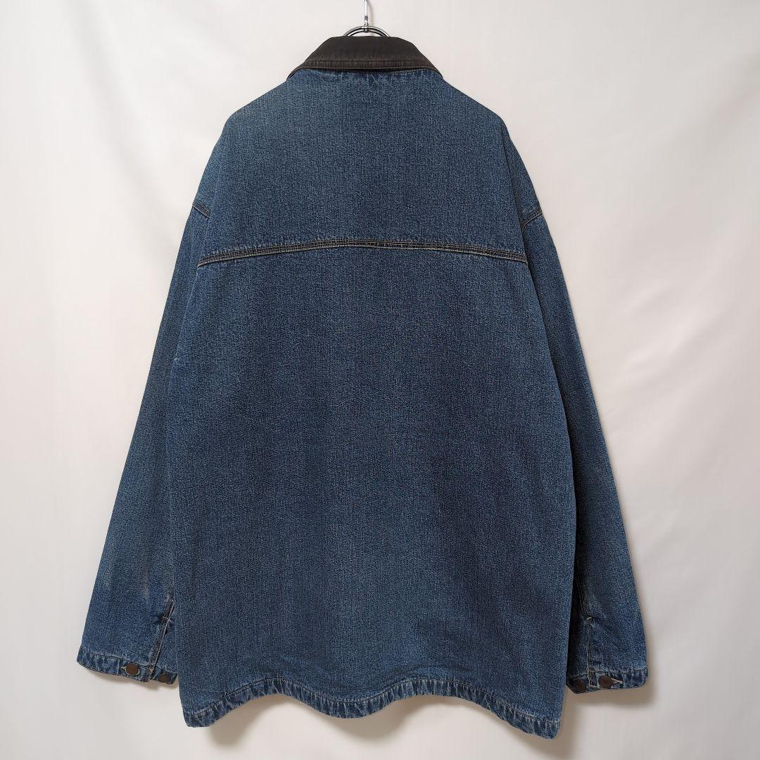 90s old GAP カバーオール 裏地付き 襟コーデュロイ 3本ステッチ