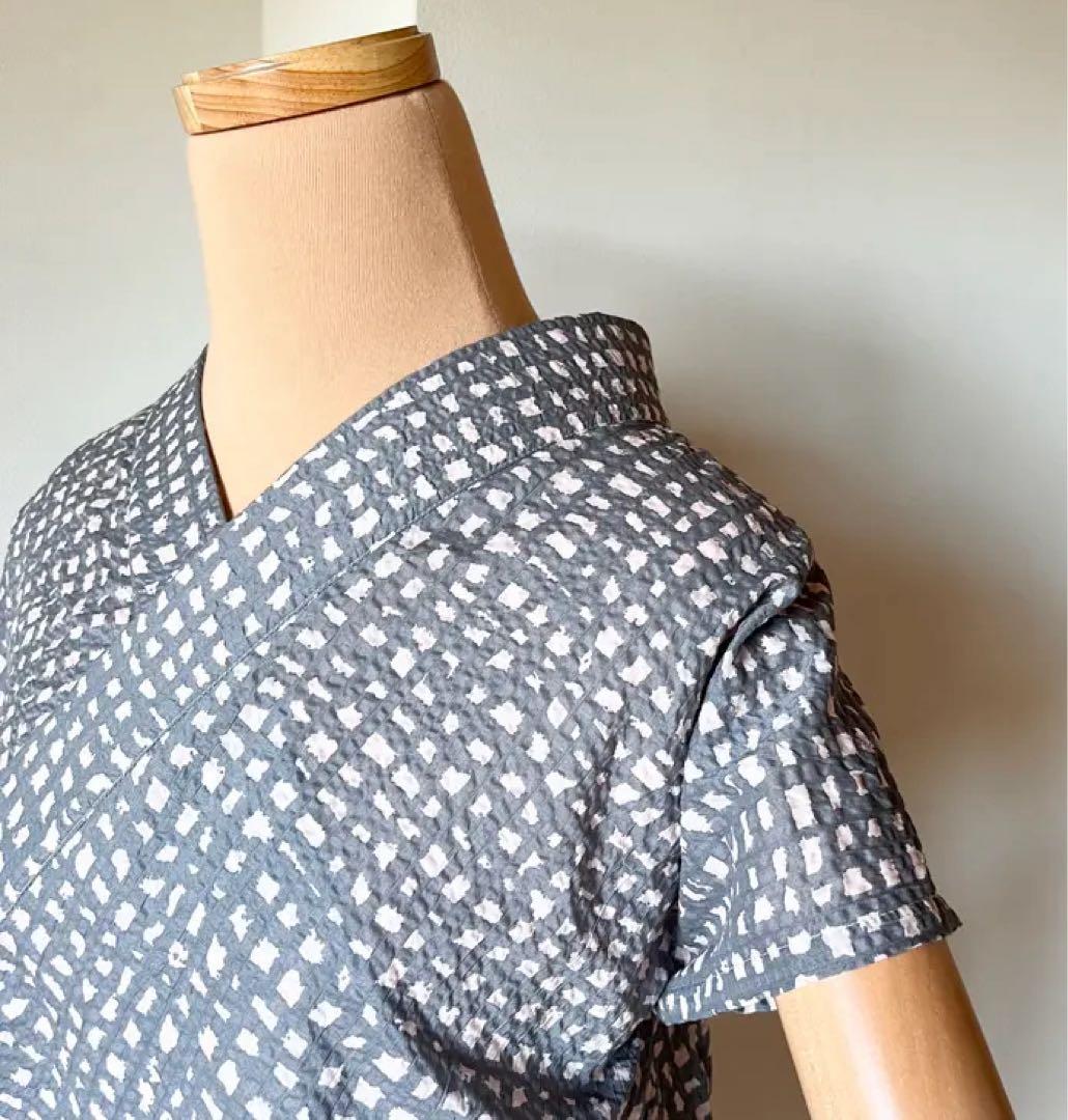 新品未使用　キモノの粒　小粒じゅばん　サマーチェック　即完売品