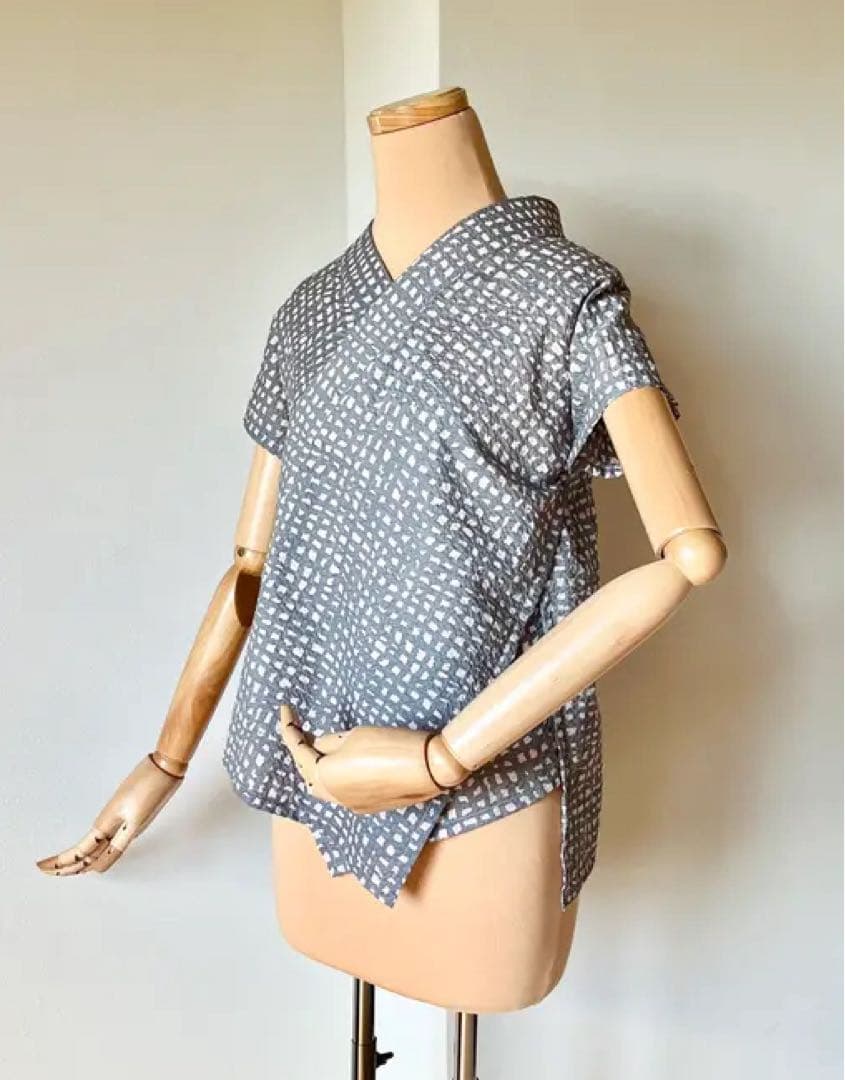 新品未使用　キモノの粒　小粒じゅばん　サマーチェック　即完売品