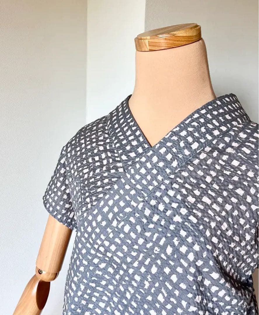 新品未使用　キモノの粒　小粒じゅばん　サマーチェック　即完売品