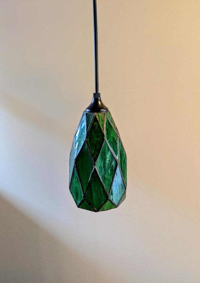 レトロな照明器具　天井照明　ステンドグラス　maxray