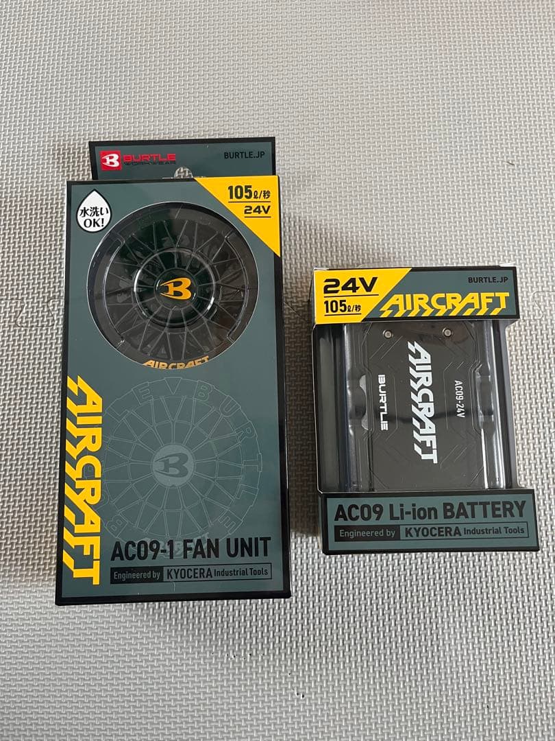 BURTLEバートルAC09-1+AC09ファン&24Vバッテリー