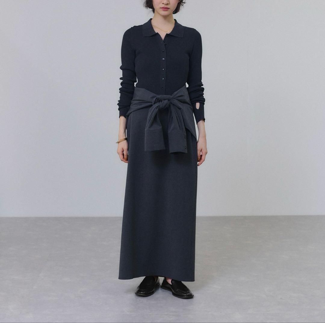 ADAM ET ROPE' ミニマルデザインローファー　23.5㎝　ブラック