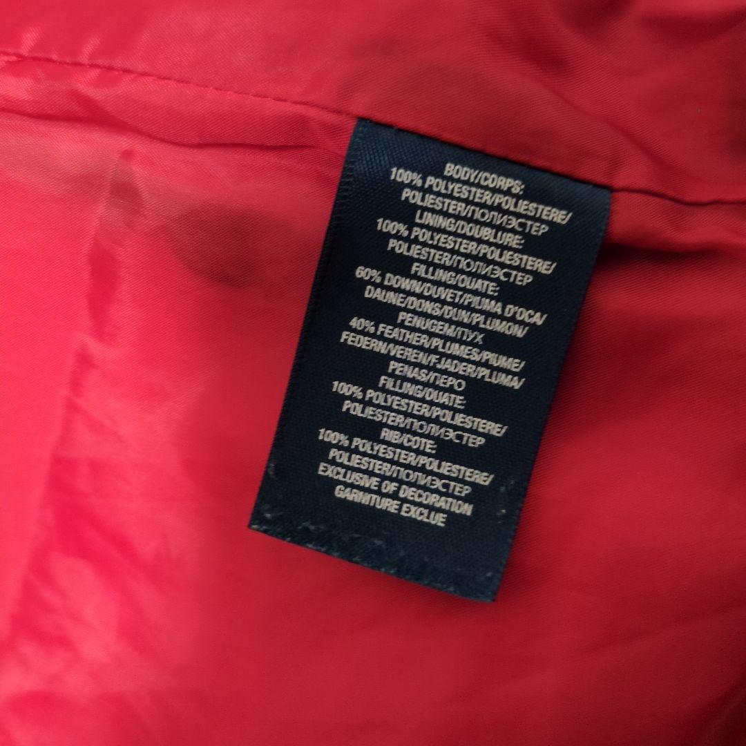 ラルフローレン ビックポニー刺繍 ダウンジャケット フーディ 黒 L14-16