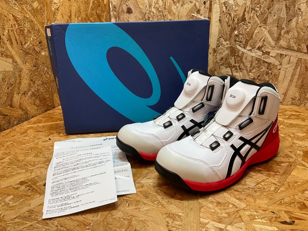 未使用 asics WINJOB CP304 BOA 安全靴 24.5 WIDE