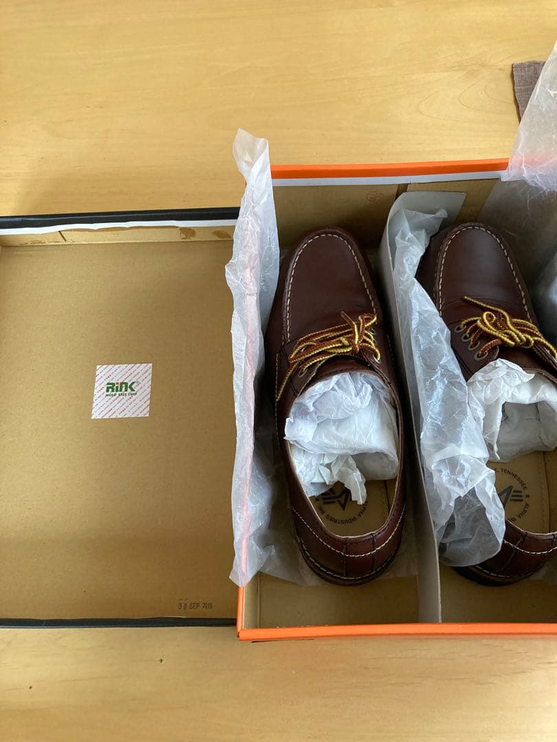 アルファインダストリーズ　　超美品本革デッキシューズ　26.5