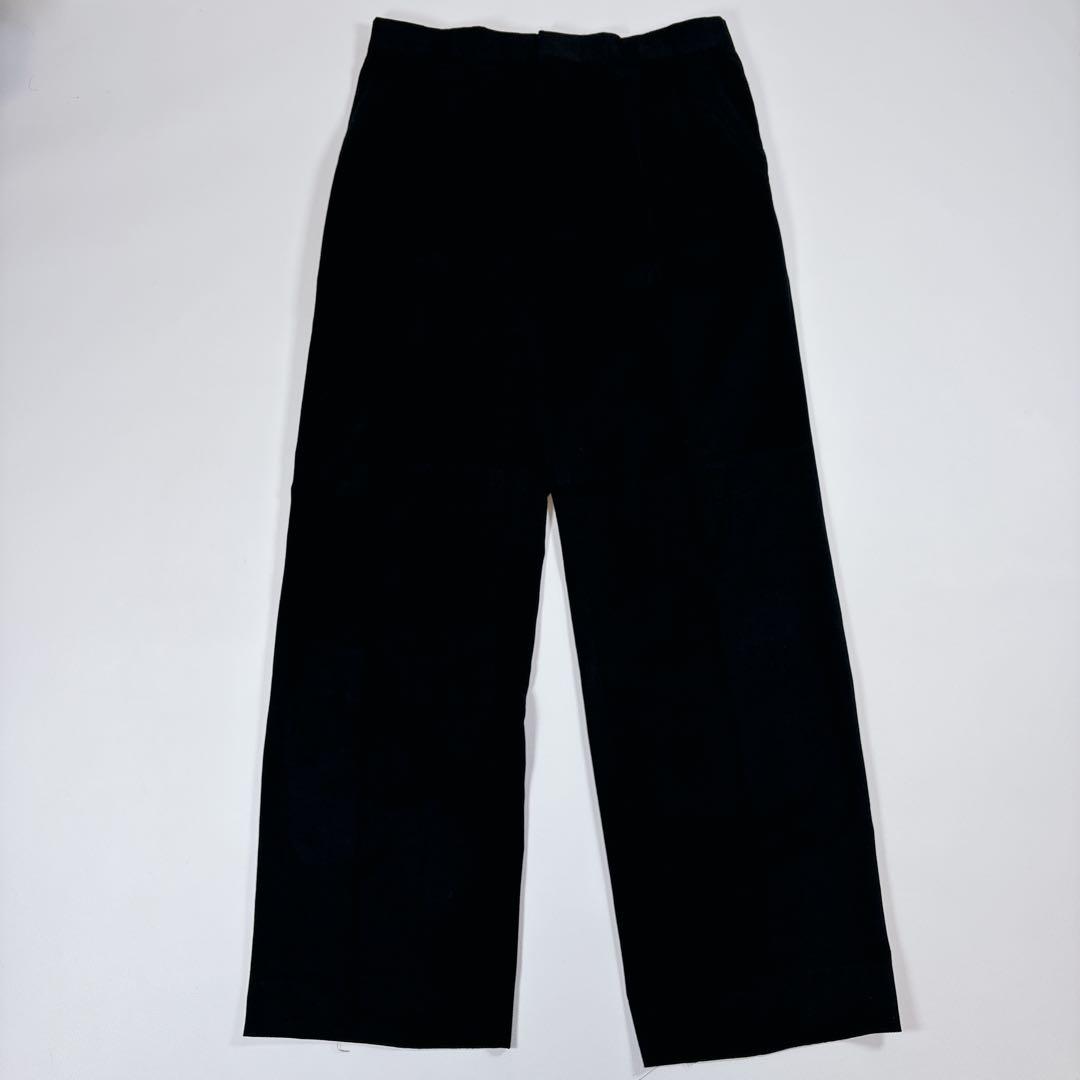 パンツ GIORGIO ARMANI /BLACK cotton Wide Slacks