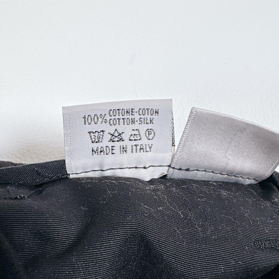 パンツ GIORGIO ARMANI /BLACK cotton Wide Slacks