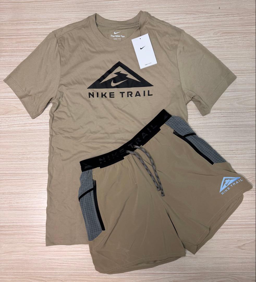 Nike Trail ベージュ Tシャツ ショートパンツ セット M