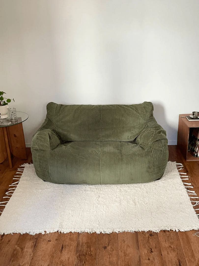 【ぎょ さん専用】LOSSY HUGME 2人掛けビーズソファ Olive