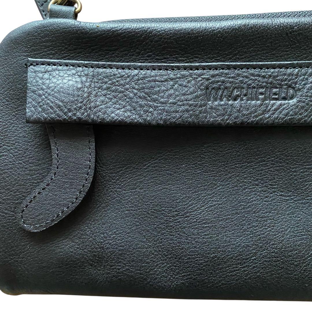 WACHIFIELDわらいねこお財布ポシェット 黒　 わちふぃーるど ダヤン