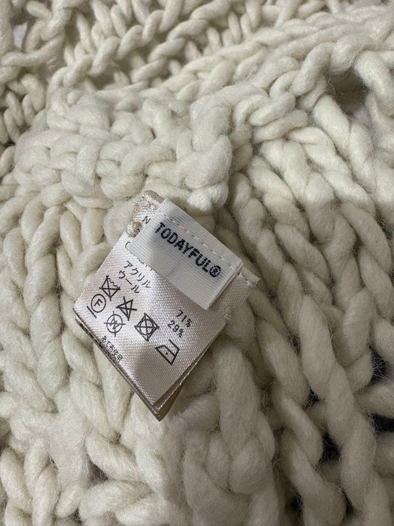 TODAYFUL チャンキー ハンドニット ニット　ベスト