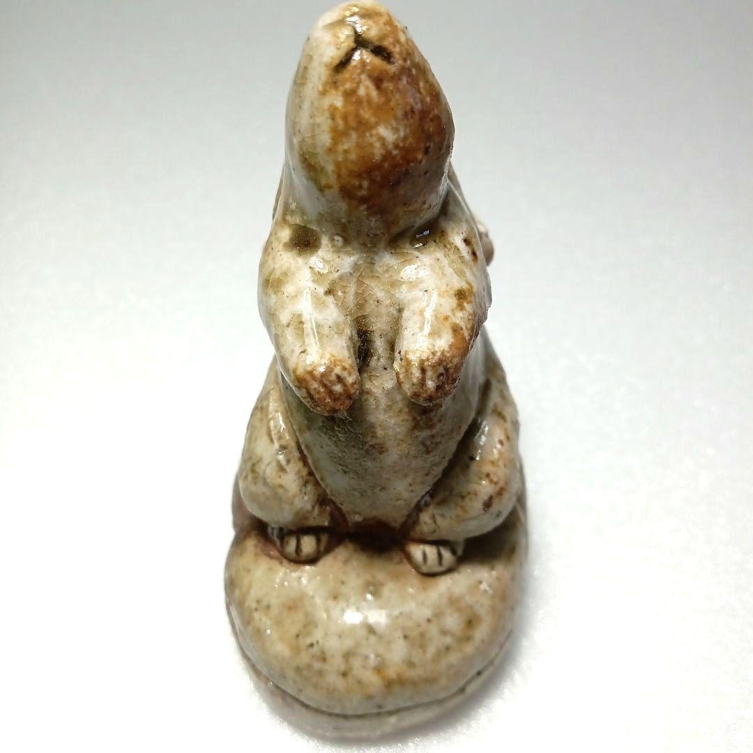 茶道具 香合 (卯) ４代 楽斎 信楽焼