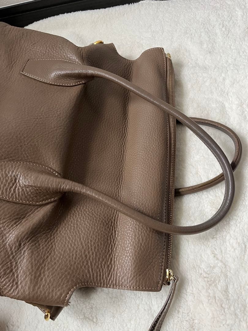 【極美品】Beato Rosso レザー　ビジネス　トートバッグ 2way 茶色