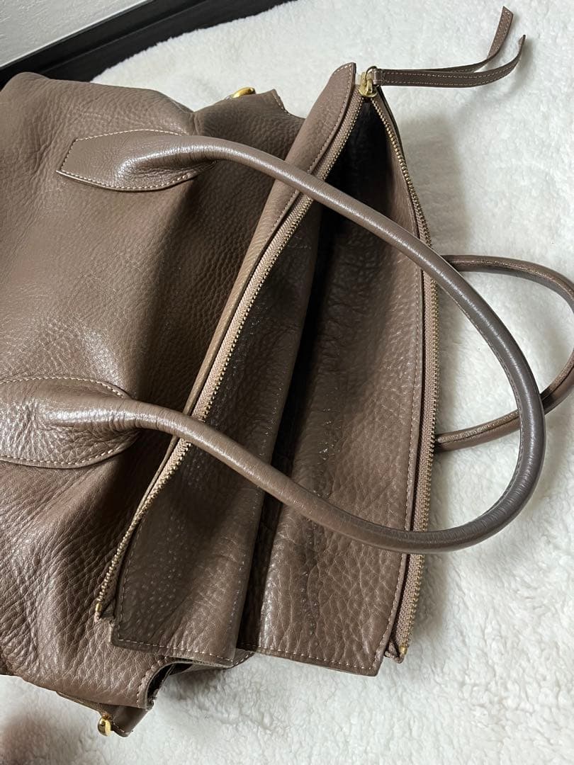 【極美品】Beato Rosso レザー　ビジネス　トートバッグ 2way 茶色