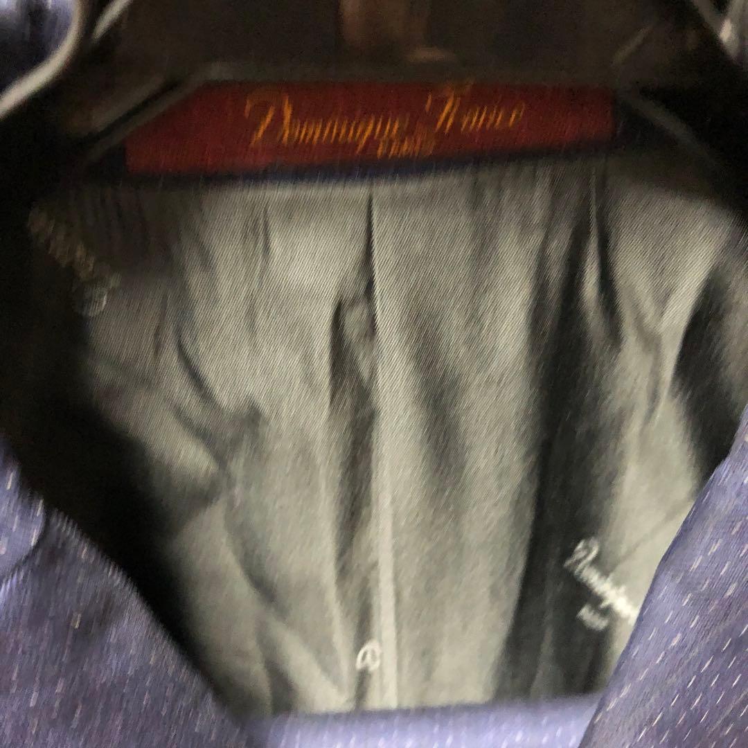 ピースガーデン　Dominique France ネイビー ビジネススーツ