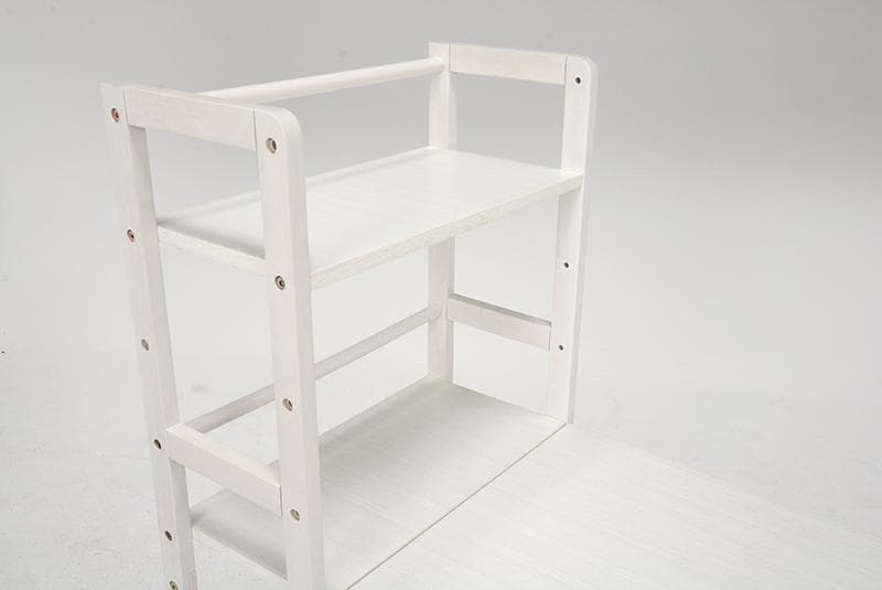 ルリアン　棚付き　ワークデスク　ホワイト　勉強机　収納　幅120