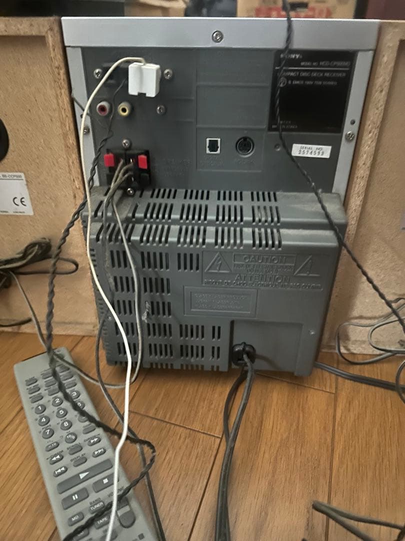 【ジャンク品】SONYソニー CD/MDコンポ CMT-J100