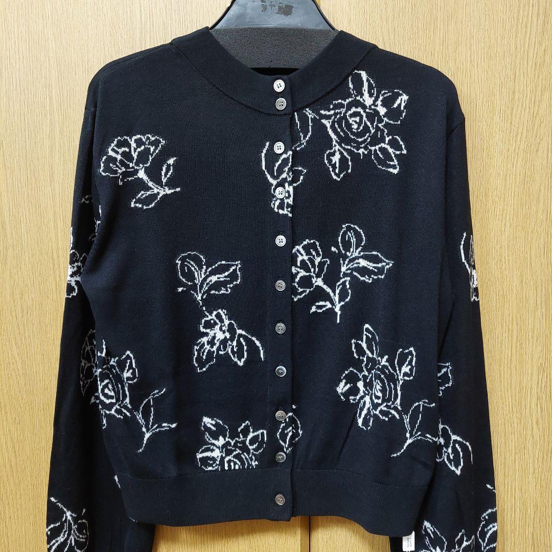 CLANE 田中みな実 THIN FLOWER W FACE CARDIGAN
