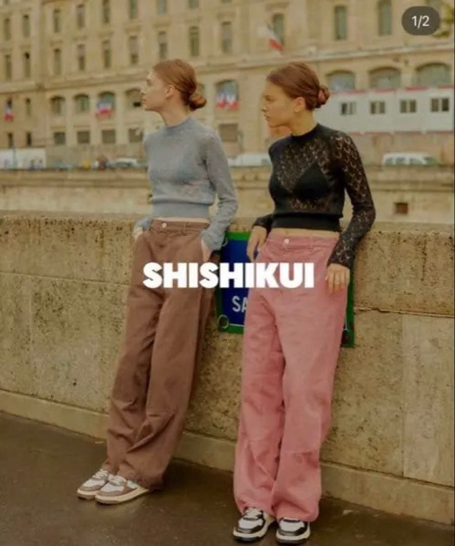 パンツ SHISHIKUI painter pants D.PINK 38