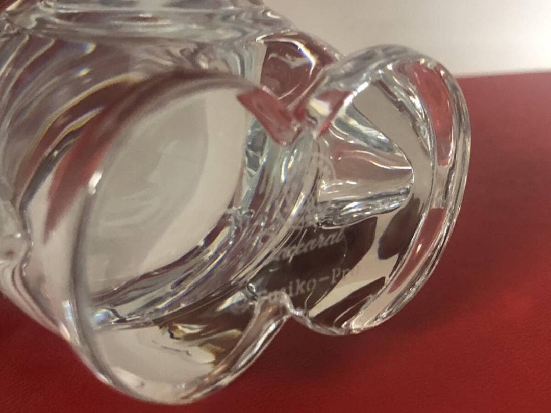 美品 Baccarat バカラ ドラえもん フィギュリン クリスタル オブジェ