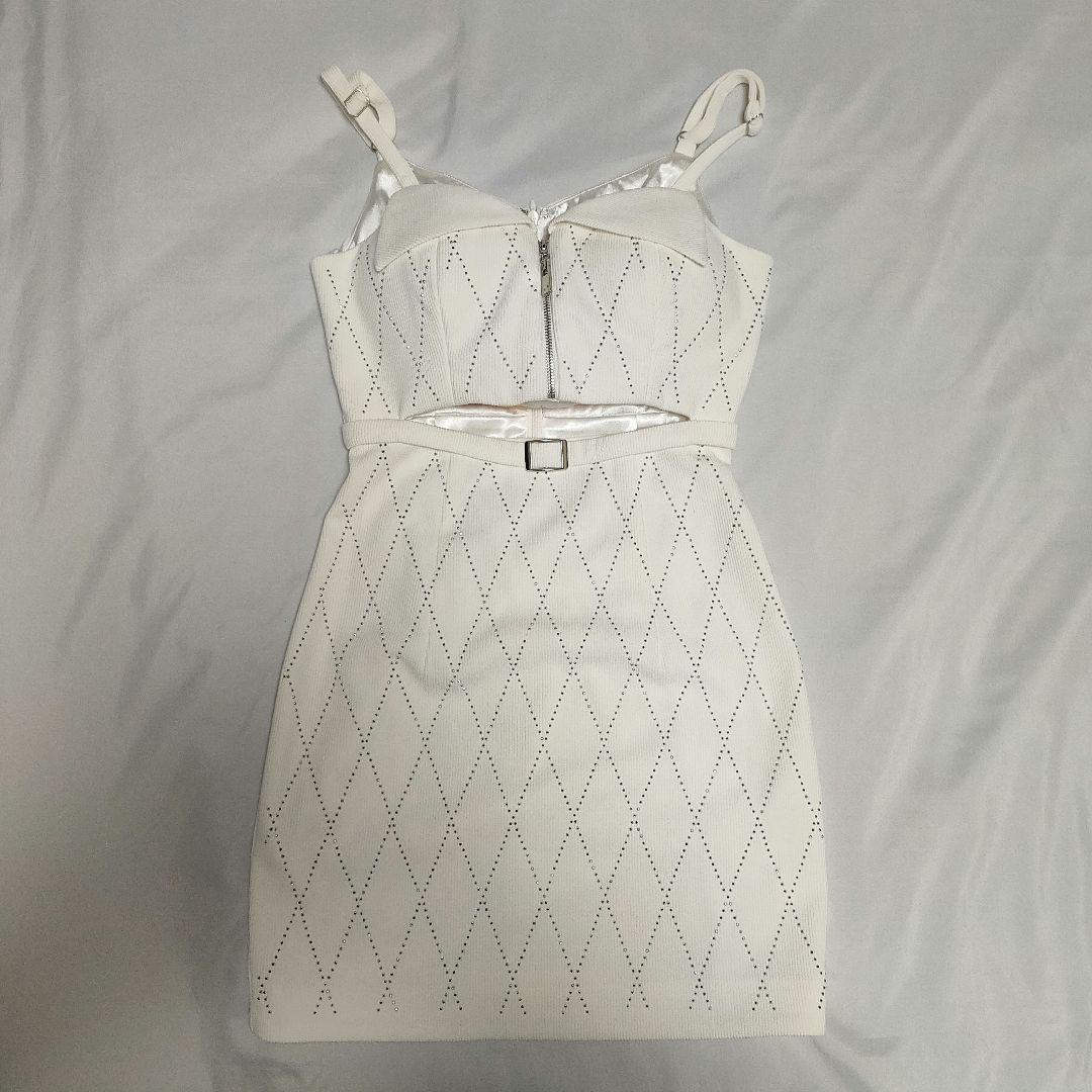 ROBE de FLEURS/ローブドフルール ウエストカットストーンリブニット