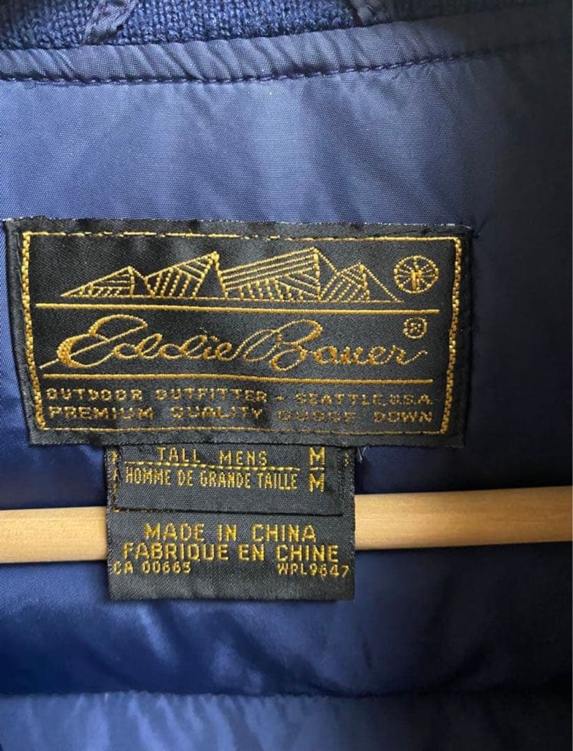 エディーバウアー　Eddie Bauer ダウンベスト　 ネイビー