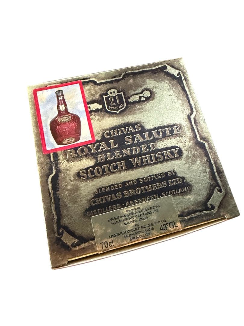 未開栓箱入 Salute 21 ウイスキーロイヤルサルート赤陶器21年