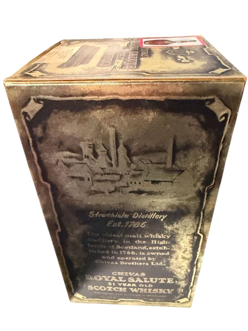 未開栓箱入 Salute 21 ウイスキーロイヤルサルート赤陶器21年