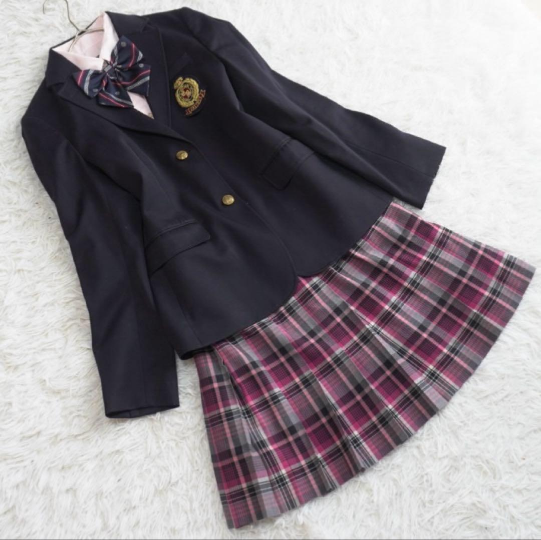 イーストボーイ フォーマル 4点セット 制服 紺ブレ エンブレム 卒服 9号
